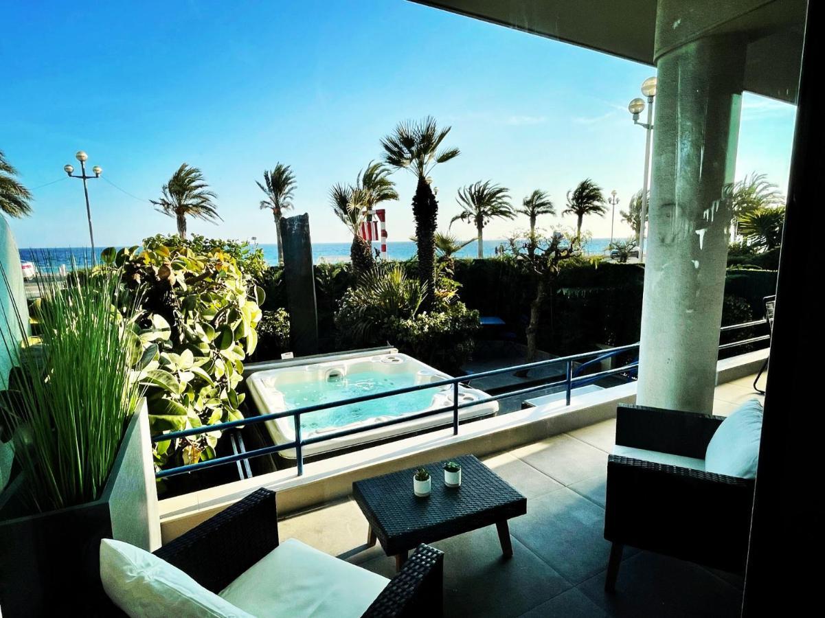 Ferienwohnung Luxury Garden Jacuzzi Promenade Nizza Exterior foto